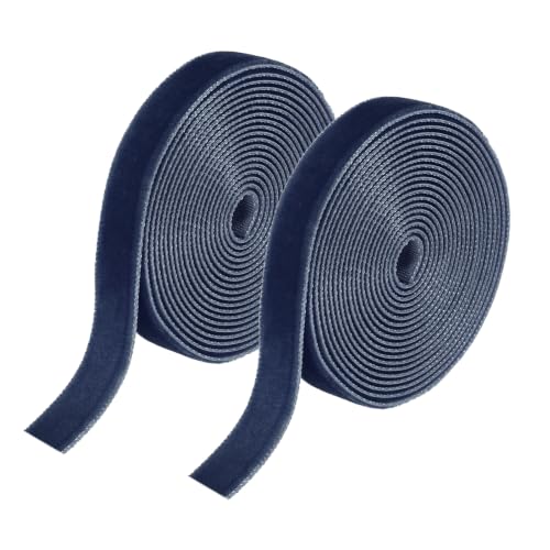 MECCANIXITY Ruban velours 2/5po x 2 verges bleu foncé 2pc