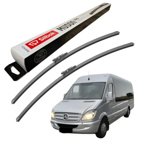 Silbak Windscreen Wipers, fits for MERCEDES-BENZ SPRINTER (04/2006-06/2018) Front Wiper Blades, 650mm/600mm