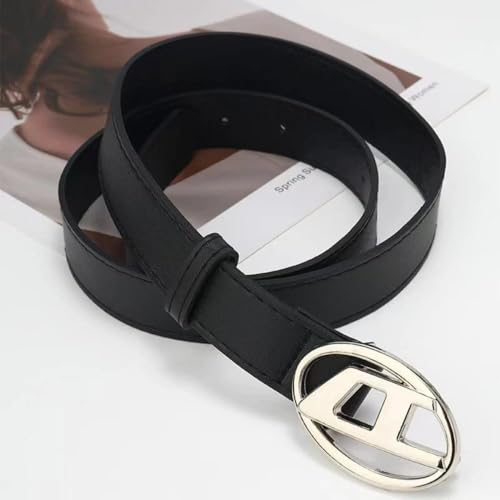 Punk Rock Style Belt - D-Ring Gothic Leather Belt with Metal Snap Buckle for Women3