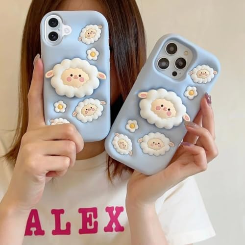 Image of Back Cover Compatible with iPhone 17 Case (6.3) Soft Touch Slim Liquid Silicone Full Protection Shock Proof Back Cover for iPhone 17 (Flock)
