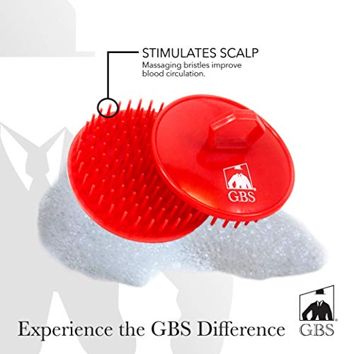 G.b.s Dandruff Cleaning Hair Scalp Brush, Red, Pack Of 2 #TOP2