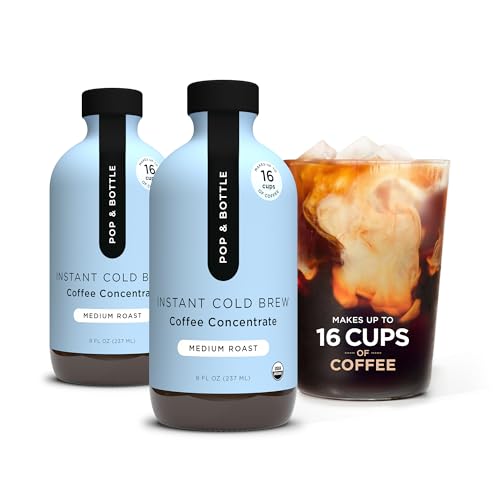 Pop & Bottle Organic Cold Brew Concentrate - Classic 8oz 2pk