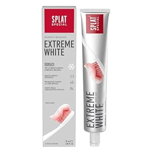 SPLAT SPECIAL Extreme White Tandpasta voor witte tanden, voor 92,9% natuurlijke whitening tandpasta in een praktische…