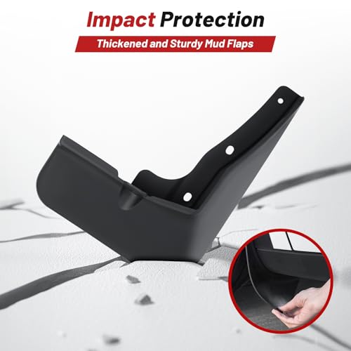 Image of Sunsdrew Mud Flaps for 2024 2025 2026 Hyundai Sonata SEL Mudguards Accessories,All Weather Guard Sonata Splash Guards,No-Drill Front&Rear 4PCS Sonata MudFlaps Set with Hardware(Not for N-Line)