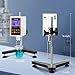 Digital Rotary Viscometer with 4 Rotors and Temperature Probe, Lab Viscosity Meter with Data Output Inks, Paints, Coatings, Adhesives, Greases, Cosmetics 10-2,000,000Mpa.S, Accuracy:±3.0% NDJ-8S