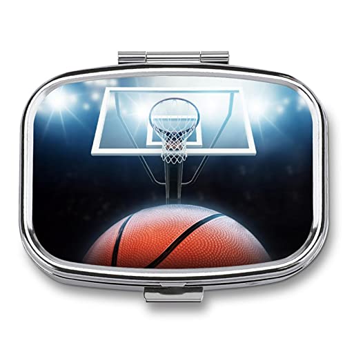 Pilulier Voyage sport de basket-ball : boîte de rangement pour vitamine et huile de poisson