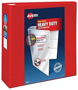 Avery Heavy Duty 10,2 cm D-Ringordner Rot