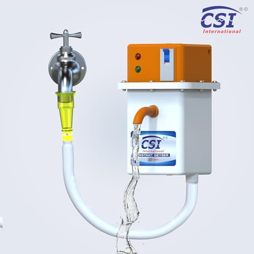 Image of CSI INTERNATIONAL Instant Water Geyser 1 L Portable water heater, Made of First Class ABS Plastic, Auto Cut Off Feature with 1 Year Warranty For Home, Office, Restaurant etc Geyser