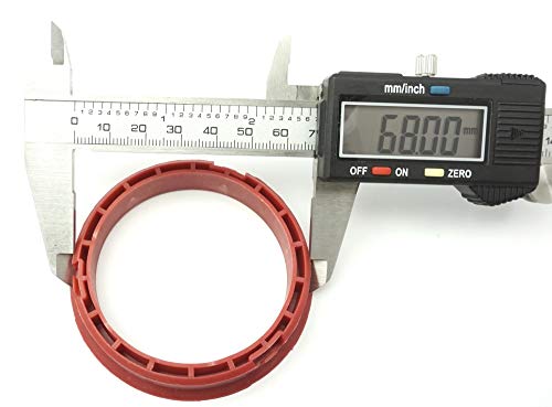 RONAL 4x Zentrierringe 68,0-57,1/68 auf 57,1 Rot kompatibel mit Ronal Felgen