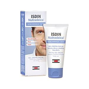 ISDIN Nutradeica – Gel-crema facial indicado para el tratamiento del exceso de sebo, descamación, picor y eritema de la…