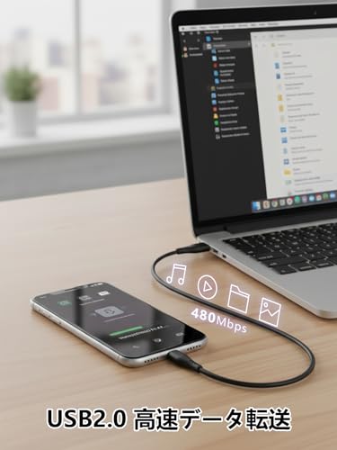 GHNTJAP USB Type C ケーブル 【15CM 3本】 USB A to USB C ケーブル 短い 3A急速充電 USB2.0データ転送 iPhone17/Galaxy/Xiaomi/Switchその他タイプc機器対応 ブラック 0.15m
