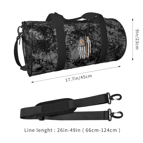 Postal Worker Flag Convertible Garment Bag with Shoulder Strap, Carry on Garment Duffel Bag for Men Women - Rolling Foldable for Travel Luggage Bags (Black)3