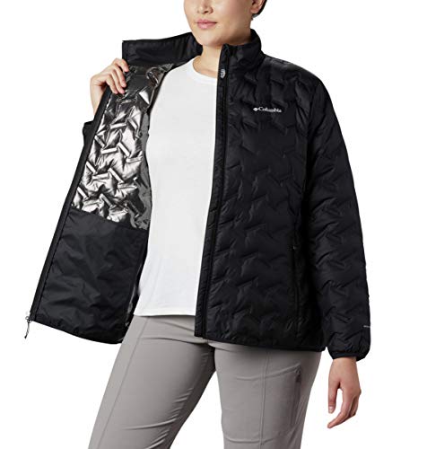 Columbia Jaqueta feminina Delta Ridge Down Preta, Grande