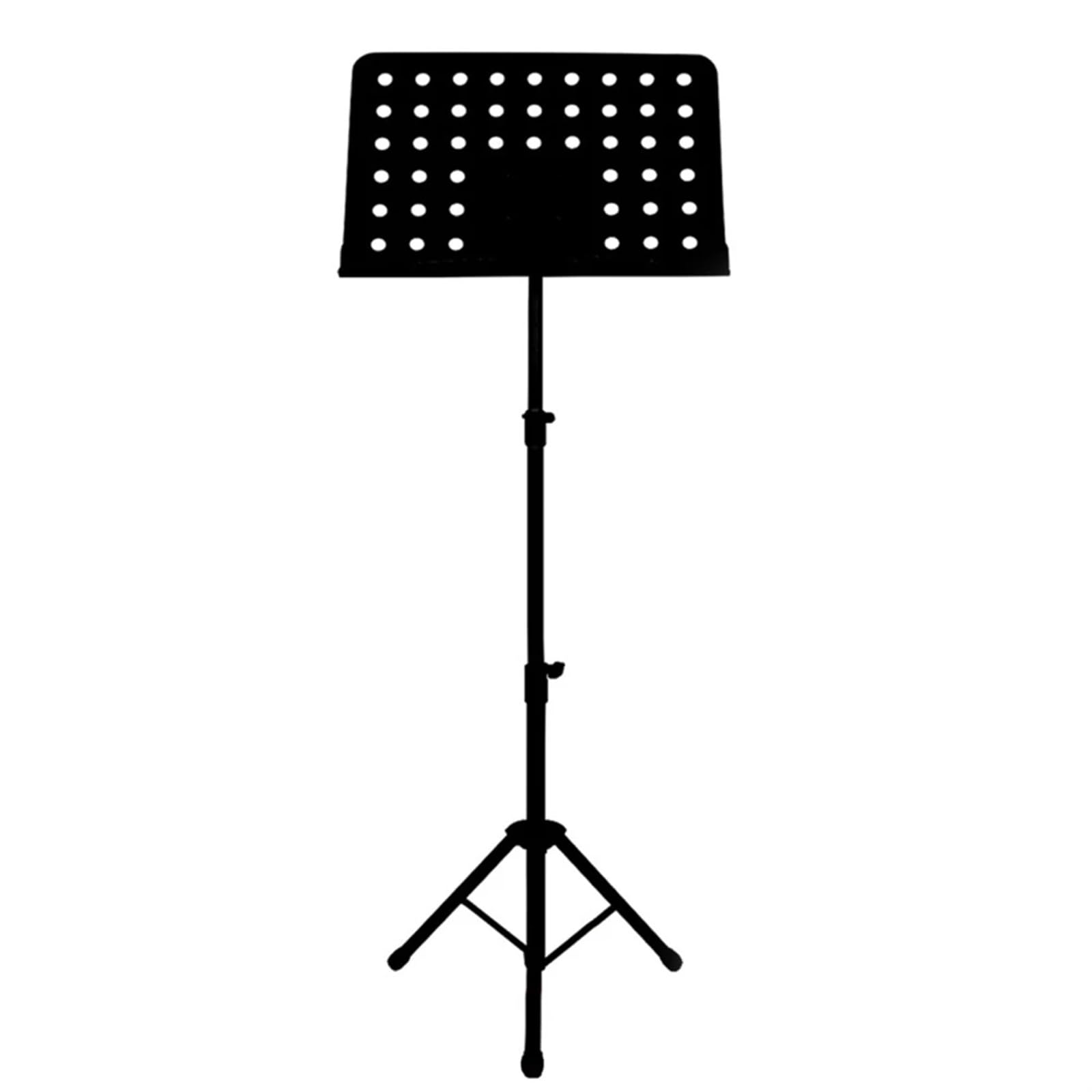 Leggio pieghevole for spartiti portatile regolabile leggero for suonare strumenti musicali Parti Stand musicali(Black)