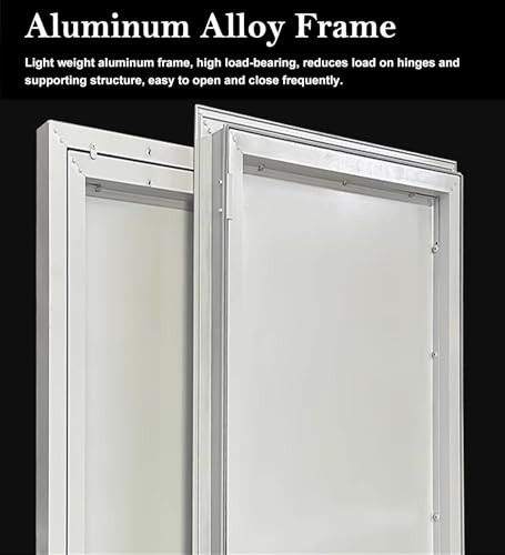 Panneau d'accès en métal robuste 70x80 cm pour câbles de plomberie muraux - 3