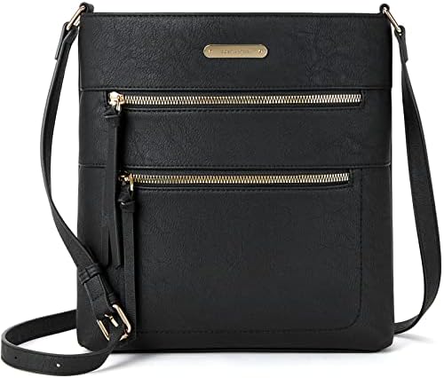BOSTANTEN Crossbody Purses for Women Medium Shoulder Bag Quilted Handbags with Zipper Pocket