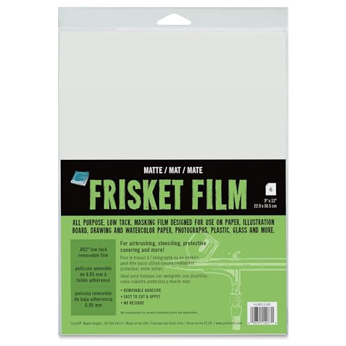 Grafix Frisket Low Tack MTE 9X12 Pkg/6