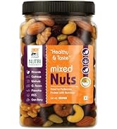 NUTRI HARVEST Premium Mixed Nuts and Dried Fruits 450g,| Almonds, Cashews, Walnuts, Pistachios, F...