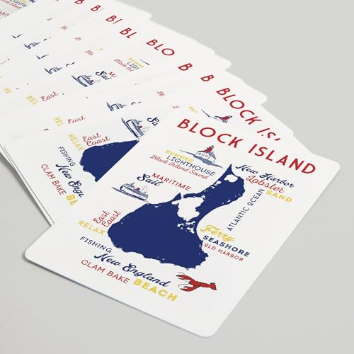 Naipes Block Island Rhode Island Póker 52 Cartas miniatura 5