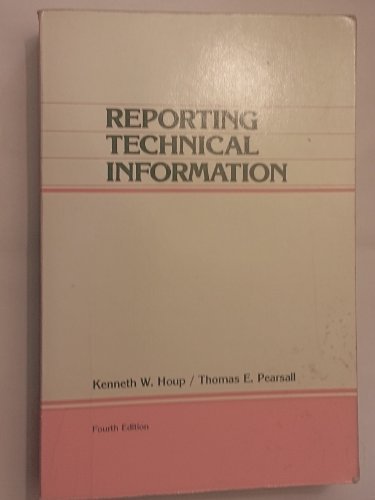 Reporting technical information 002475630X Book Cover