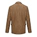 Suit Santa Stylish Sports Corduroy Jacket Men Corduroy Funny with Pockets One Button Green Blazer Mens Blazer Jacket Light Brown XXL