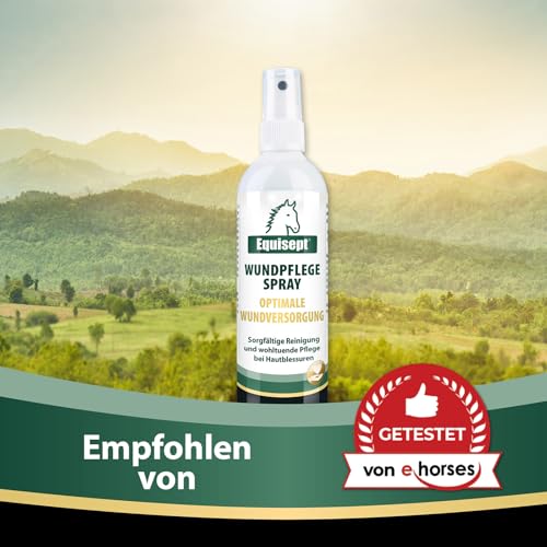 Equisept Wundpflegespray 250ml - Wundschutz für Pferde - Reinigung & Pflege - Blauspray Silberspray Pferd - Von Tierärzten empfohlen - Dopingfrei