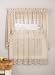 Mk Collection 3pc White or Antique Crushed Kitchen/cafe Curtain Tier and Swag Set (Antique)