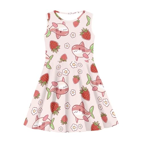 SYtrade Dress for Girls Sleeveless Waisted School Novelty Flared Dress4