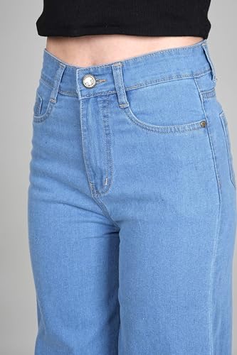 Image of ADBUCKS Wide Leg Jeans for Women | Jeans Pant for Women | High Rise Jean I