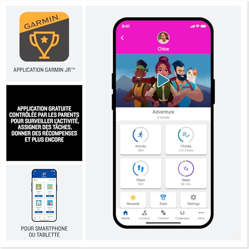 Garmin Bounce 2 Montre connectée pour Enfants avec appels Messages et géolocalisation - vue 5