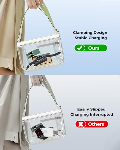 NEWQ Outdoor Power Bank for Apple Watch: Small Portable Magnetic Wireless Charger & Rechargeable 1800mAh Battery Powerbank for Charging iWatch When Camping & Traveling - Image 5