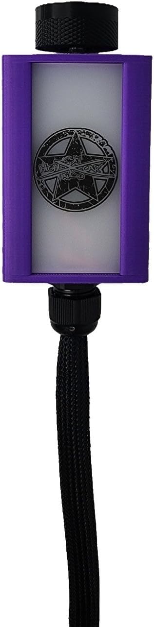 Sky High Car Audio Premium Bass Knob with Voltmeter and RGB LEDs (Purple)