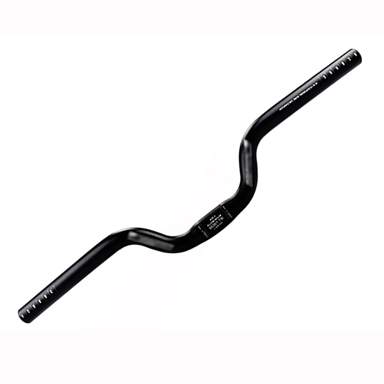 Guidon de vélo, rehausseurs de Guidon, Guidon de vélo, Guidon de vélo de Montagne en Aluminium léger à pignon Fixe 25,4 x 520 mm Guidon Adulte Unisexe(Black)