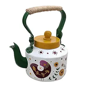 Penkraft Retro-styled Tea Kettle hand-painted with Scandinavian art