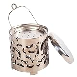 ZYNCUE Stainless Steel Camping Heater Hood with Handle for Outdoor Tents, Compatible with Various Stoves, Portable and Efficient Heating for Camping and Picnics