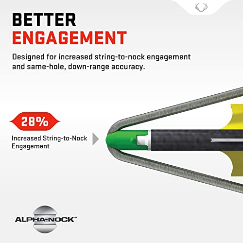 Tenpoint Alpha-Nock Receiver, White (.300 Inside Diameter) - Pack Of 6 - Compatible With Pro Lite & Pro Elite 400 Arrows #TOP3