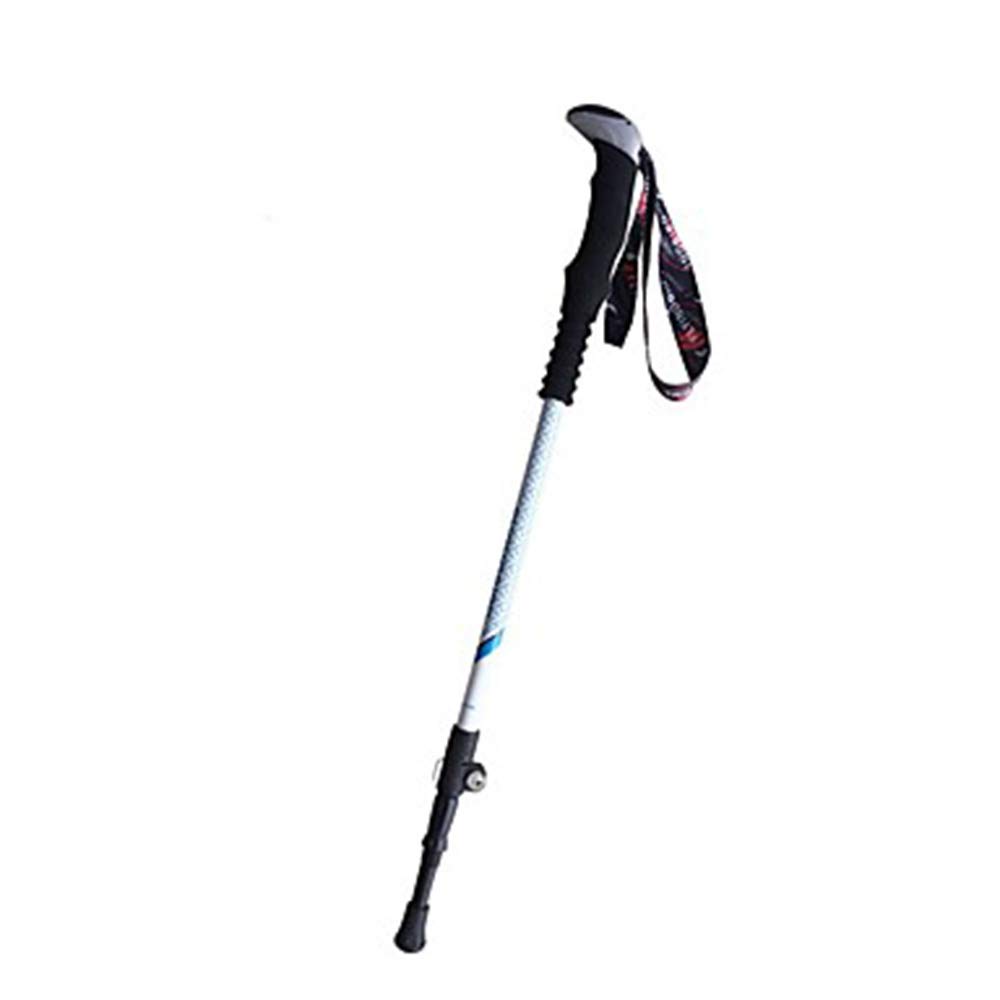 GSP Trekking Pali 3 sezioni Multifunzione Bastoncini da Passeggio Bastone da Trekking Accessori Lega di Alluminio 135cm (53 Pollici) Manopole Regolabili per Esterno in tungsteno