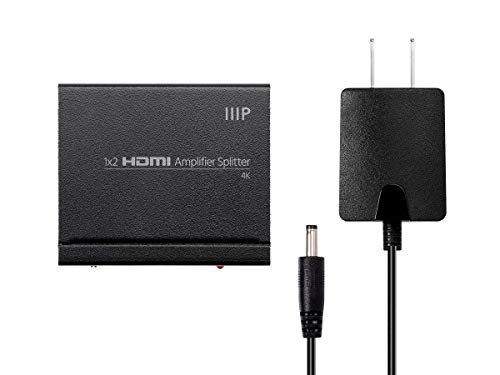 Monoprice Blackbird 4K 1X2 Hdmi Amplifier Splitter |48-Bit Deep Color, 3D Video Support (Compatible With Ps4/5 Xbox Apple Tv Fire Stick Roku Blu-Ray Player) #TOP4