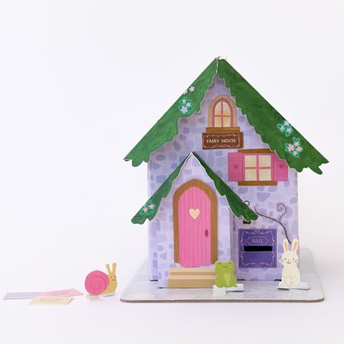 Tiny Fairy House Craft Kit for Kids – Miniature House Building Kit, Creative Kids Craft Kits for Imaginative Play - by Make it Cute