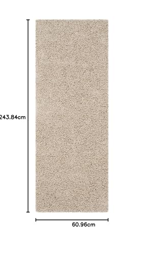 Image of Handwoven Microfibre 3D Rug for Living Room (Beige, 2 X 8 Feet (Runner), Microfibre)