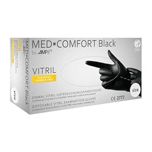 MED-COMFORT Black Vitril Einweghandschuhe XL 100 Stück
