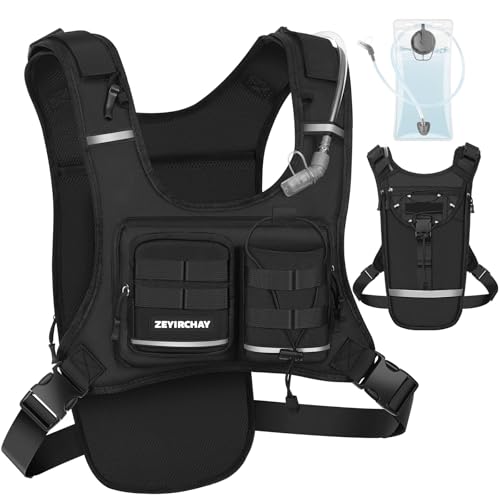 ZEYIRCHAY Hydration Pack Vest – Lightweight Chest Pack 2.0L Hands-Free...
