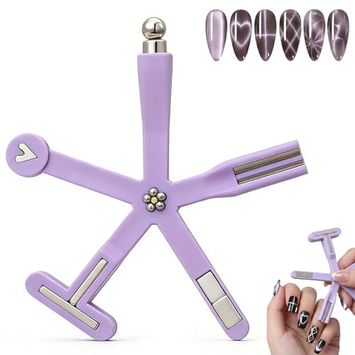 Plman 8 in 1 Cat Eye Magnet, Nail Magnets for Cat Eye Gel Polish,...