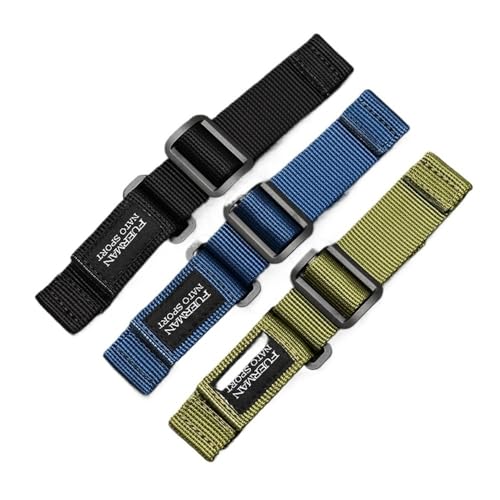 Correa de reloj nailon transpirable contra sudor para Citizen y Seiko 2