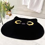 Bathroom Rug - Bathroom Mat,Black Cat Bath Mat,20x22inch | Non Slip Bath Mats for Bathroom Kitchen Bedroom,Home Decorations Gifts