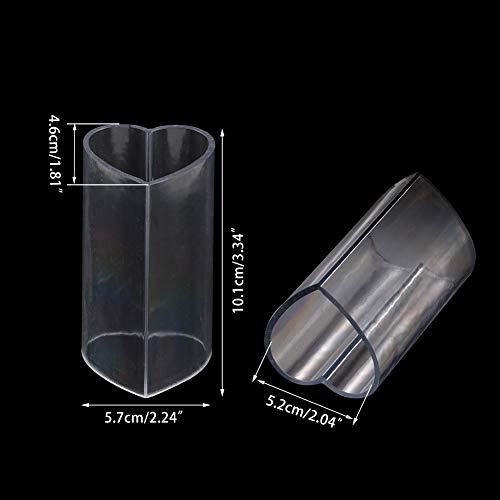 Wandic Candle Molds, 1 Pc Heart Candle Molds, Clear Plastic Candle Making Toolfor Candles Making Diy #TOP1