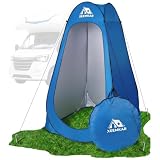 XEEMKAR | Tienda Ducha Camping y Cambiador portátil Tipo Pop-up – baño Privado Plegable Ideal para Playa, Camper, jardín o Pesca – Cabina Ducha Exterior con Bolsa/Mochila de Transporte (Tienda Azul)