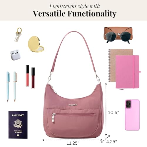 Image of Baggallini Modern Pocket Half Moon 11 inchx10.5 inch Shoulder Women W /Replaceable Straps Converts to Crossbody Bag
