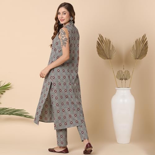 Image of Globus Women Kurta Set (3641750001 Teal S)