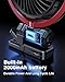 xuenair Battery Powered Clip On Fan for Car Visor Back Seat Roof Handles, Portable Car Fan Rechargeable for SUV Van RV Pickup Truck Camping Desk Bed Stroller Baby Crib, Quiet 360 Rotation